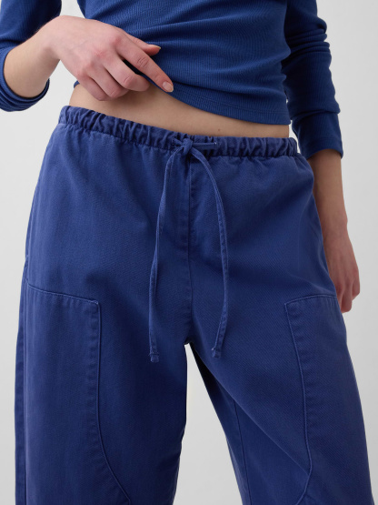 Easy Double-Knee Barrel Pants - Dutch blue