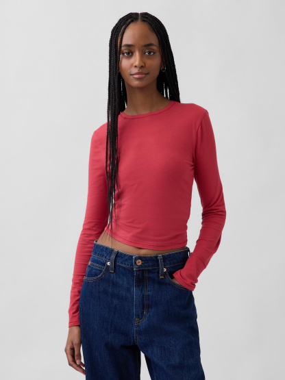 CloseKnit Jersey T-Shirt - Chakra red