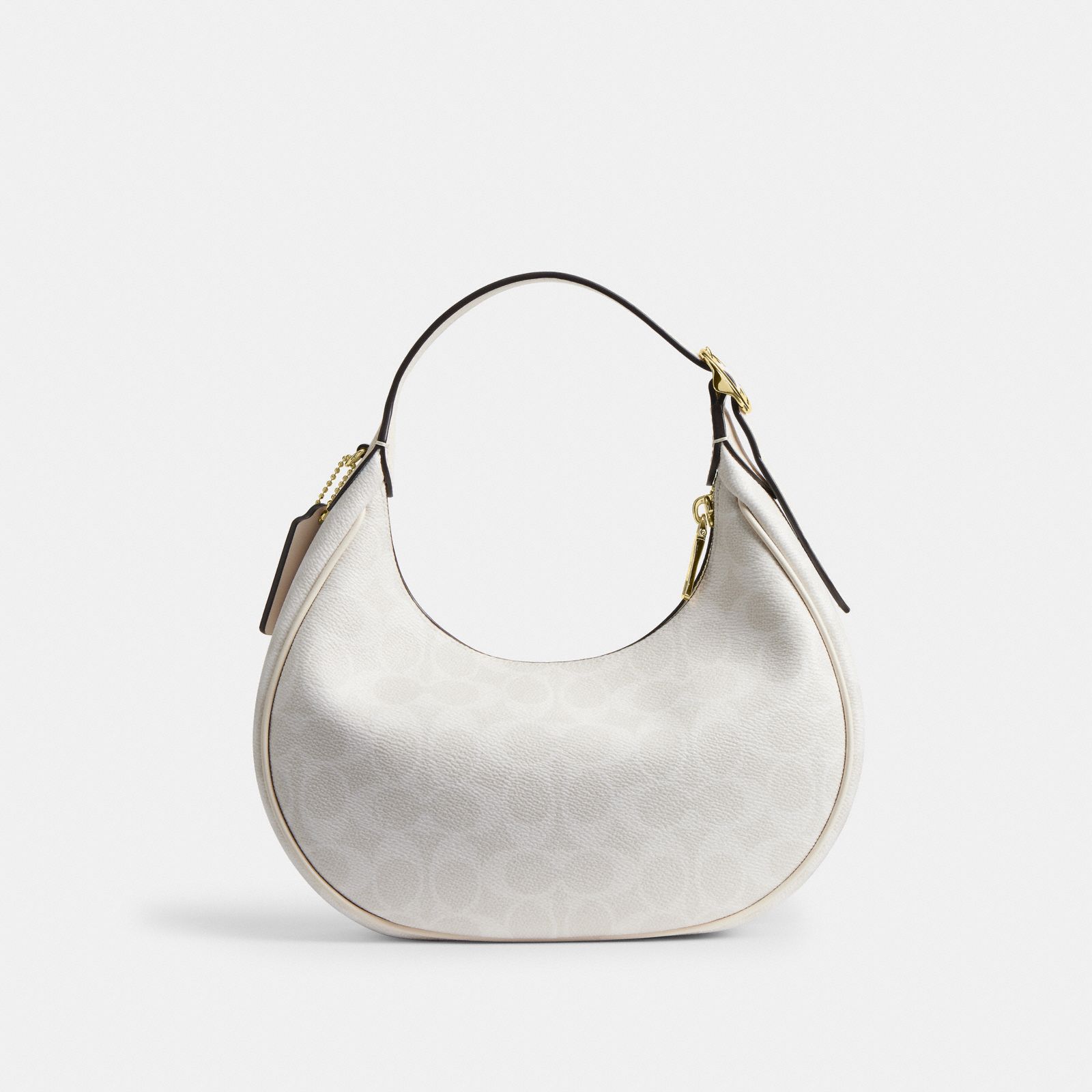 Emily Shoulder Bag In Signature Canvas - Gold/White/Chalk - view 7
