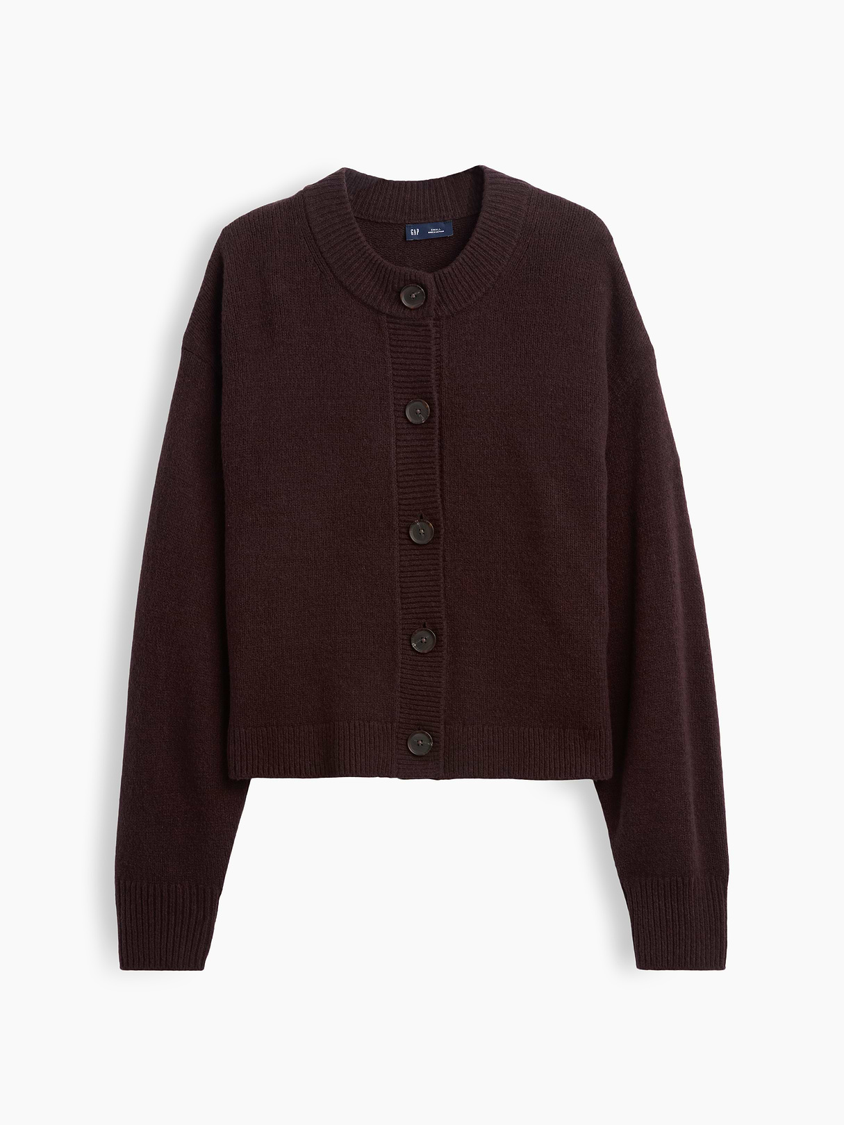 CashSoft Oversized Chunky Cardigan - Terra brown heather