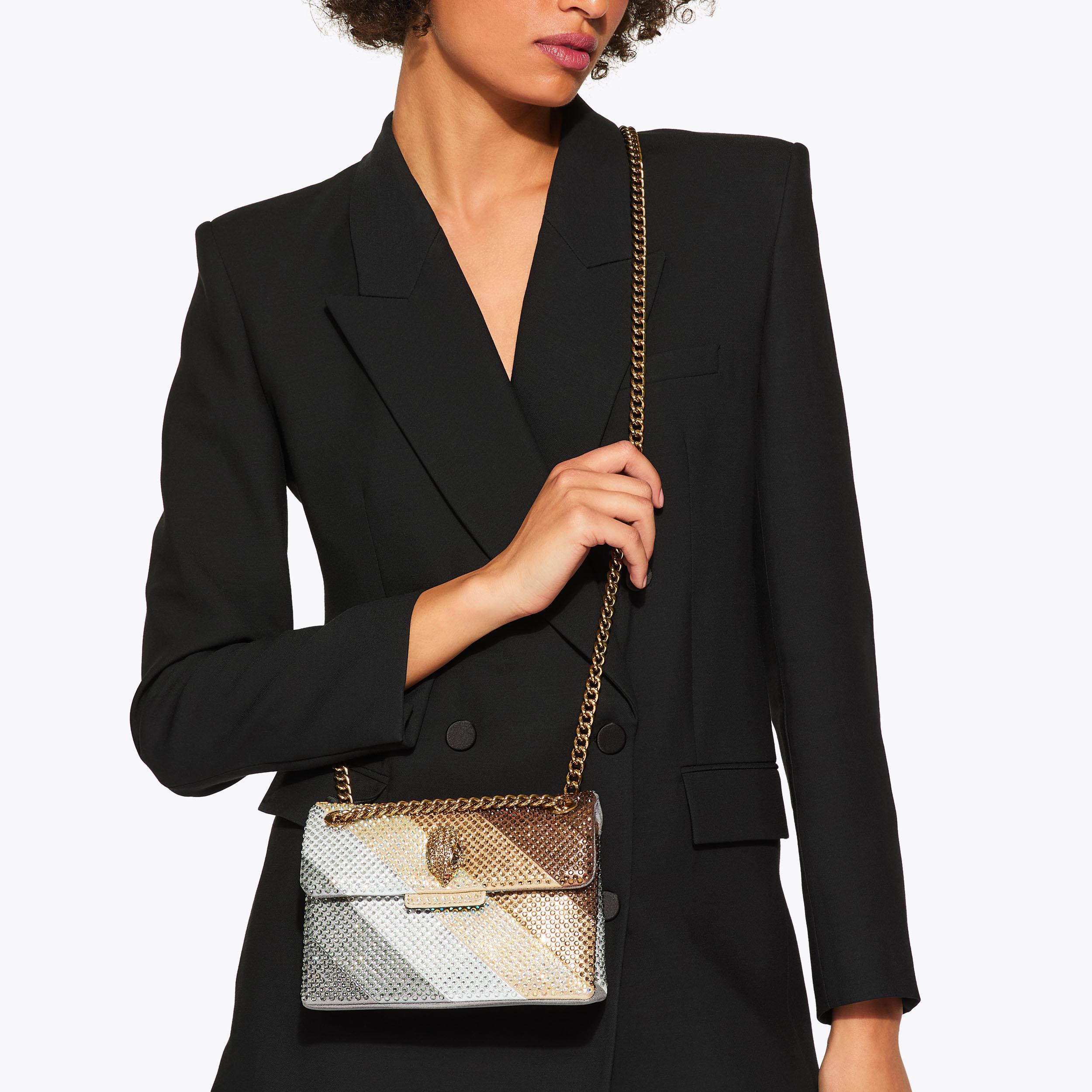 Kurt Geiger London Mini Crystal Kensington Bag - Metallics - view 2