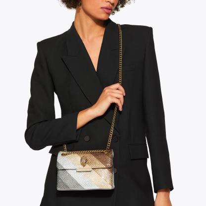 Kurt Geiger London Mini Crystal Kensington Bag - Metallics - view 2