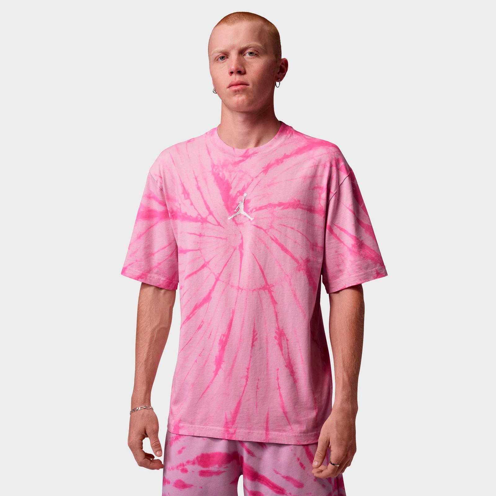 Men's Jordan Brooklyn Tie-Dye Festival T-Shirt - Iced Carmine/Pale Ivory - view 1