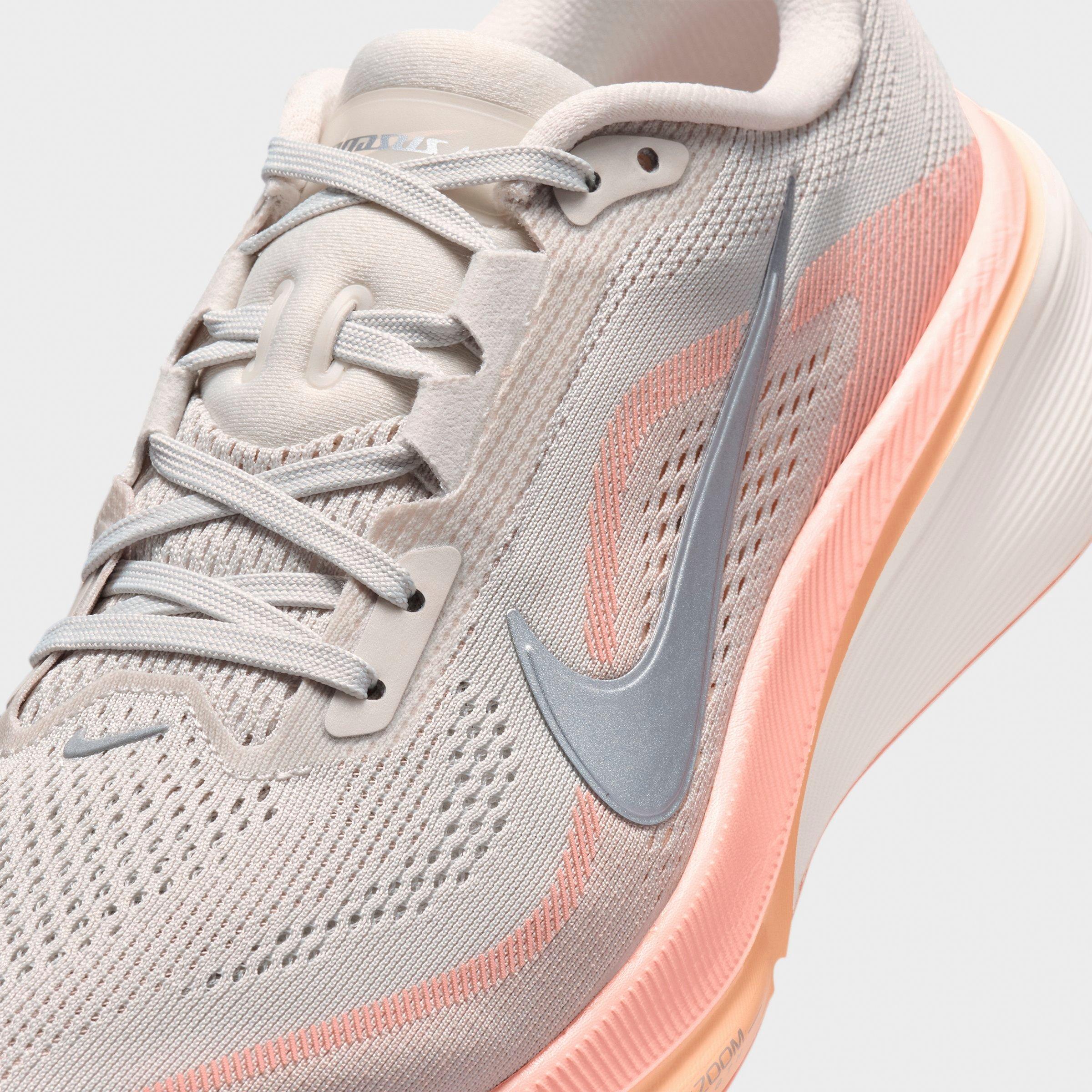 Women's Nithtke Pegasus 42 Running Shoes - Part 2 - Light Bone/Arctic Orange/Chalk/Metallic Silver - Detail shot