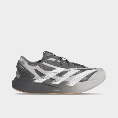 Men's adidas Lightblaze EVO SL Casual Shoes - Grey/Cloud White/Grey - Left shoe facing left. Outside of the shoe.