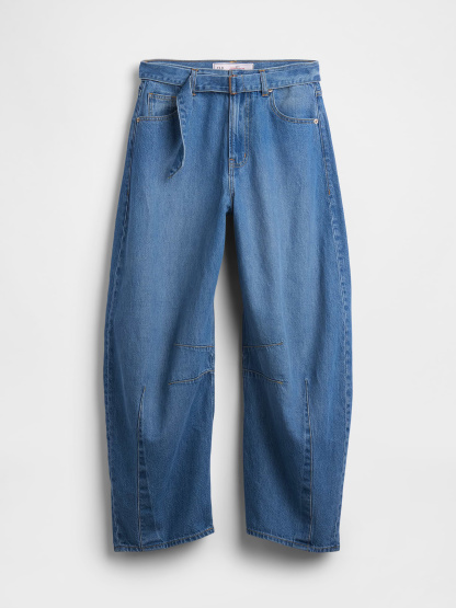 High Rise Horseshoe Jeans - Medium indigo