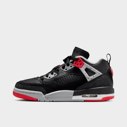 Big Kids' Jordan Spizike Low Casual Shoes - Black/Wolf Grey/White/Gym Red - view 1