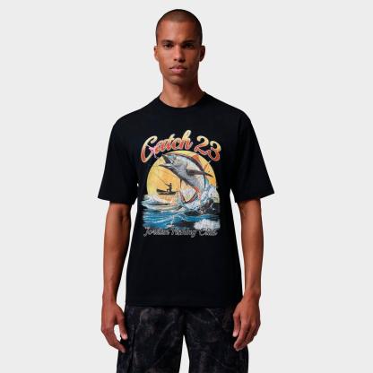 Men's Jordan Fishing Club Graphic T-Shirt - Black/White - view 1