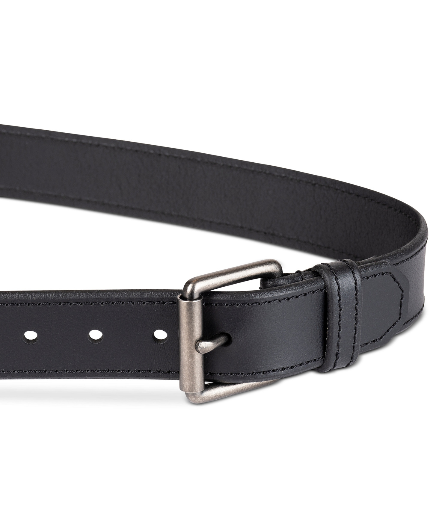 Levi's Men's Beveled-Edge Leather Belt - Black