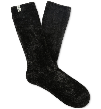 UGG Women's Leda Cozy Knit Crew Socks - Black