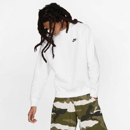 Nithtke Sportswear Club Fleece Crewneck Sweatshirt - White/Black