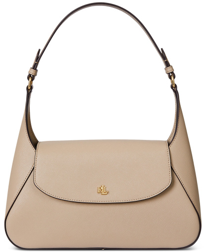 Lauren Ralph Lauren Schylar Small Slim Shoulder Bag - Birch Tan