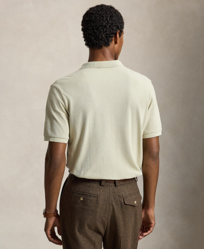 Polo Ralph Lauren Men's Classic-Fit Mesh Polo Shirt - Classic Stone/C8125