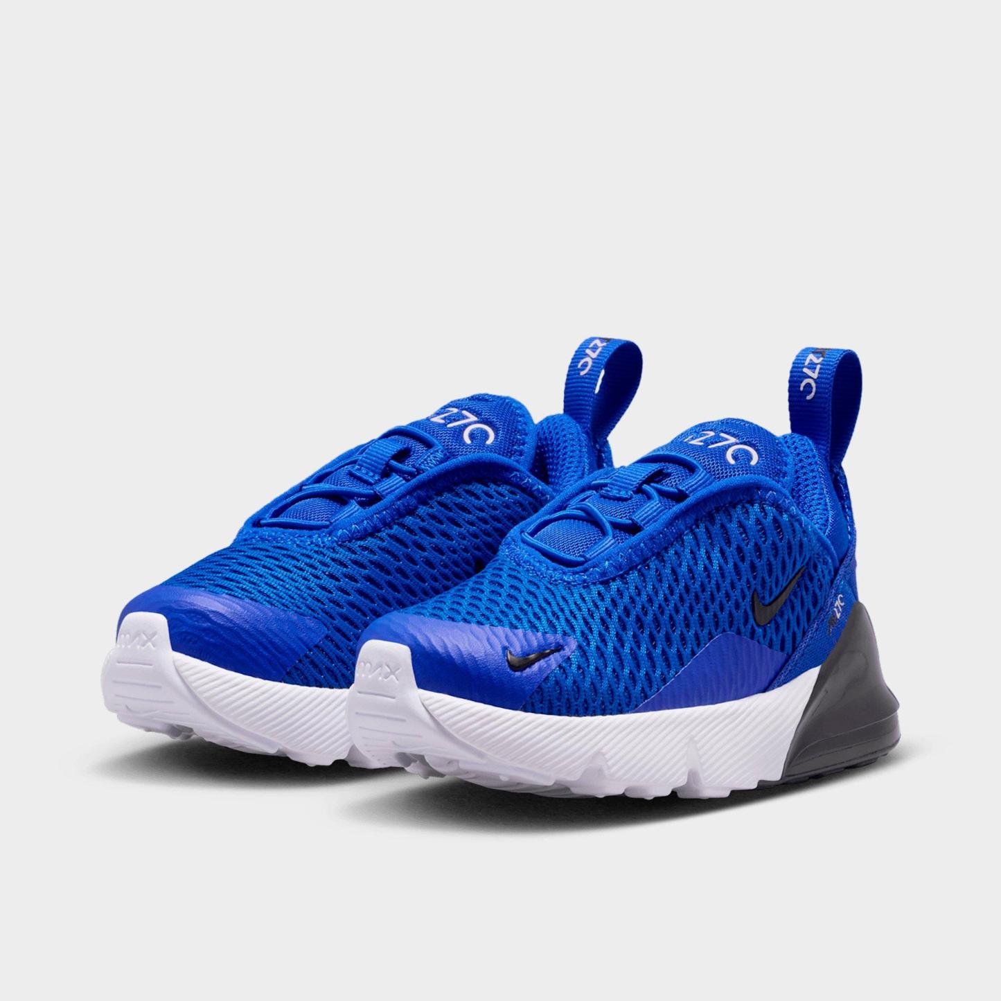 Kids' Toddler Nithtke Air Max 270 Casual Shoes - Racer Blue/White/Black - Both shoes facing left