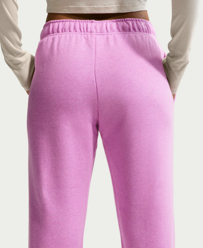 Nike Women's Sportswear Club Fleece Mid-Rise Joggers - Lt Magenta/htr/white