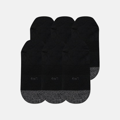 New Balance Active Invisible No Show Socks 6 Pack, LAS65211BK