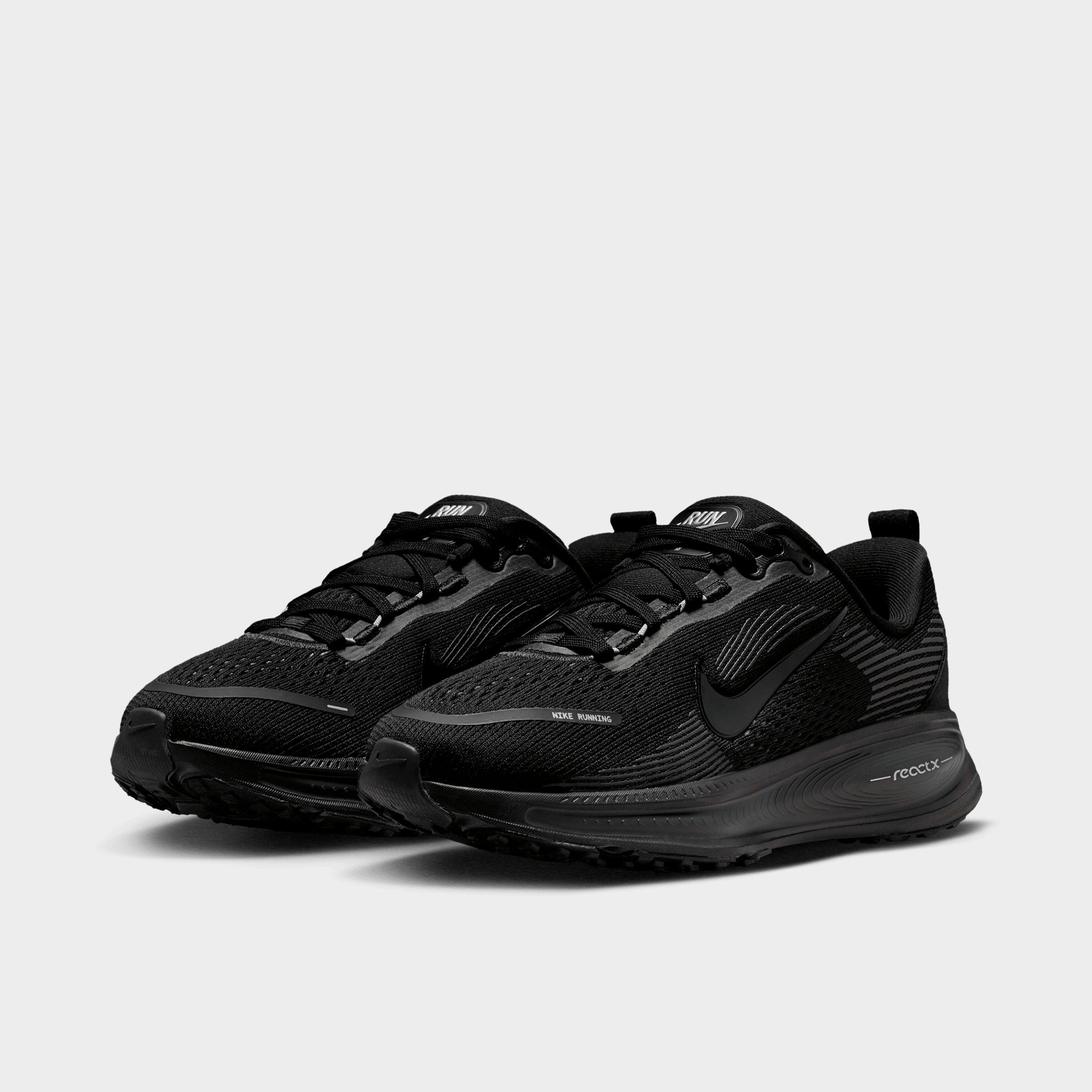 Big Kids' Nithtke Vomero 18 Running Shoes - Part 2 - Black/Dark Smoke Grey/Light Smoke Grey - Both shoes facing left
