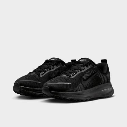 Big Kids' Nithtke Vomero 18 Running Shoes - Part 2 - Black/Dark Smoke Grey/Light Smoke Grey - Both shoes facing left