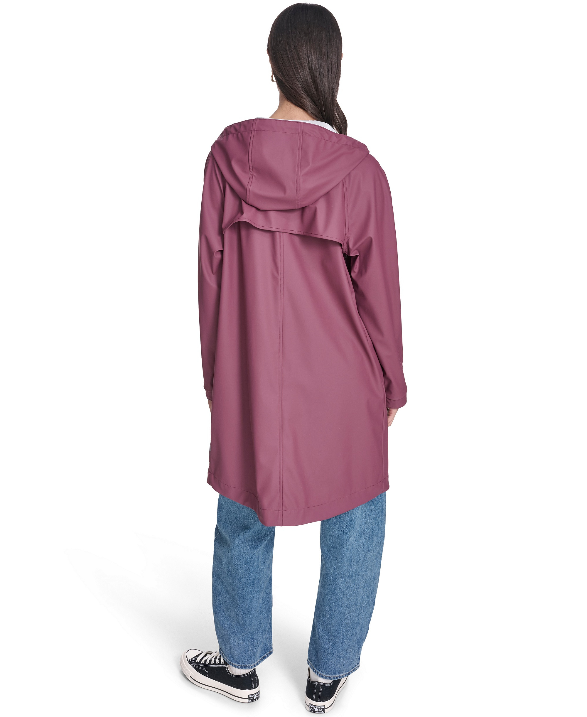 Levi's Women's Raglan Sleeve Rain Jacket - Berry