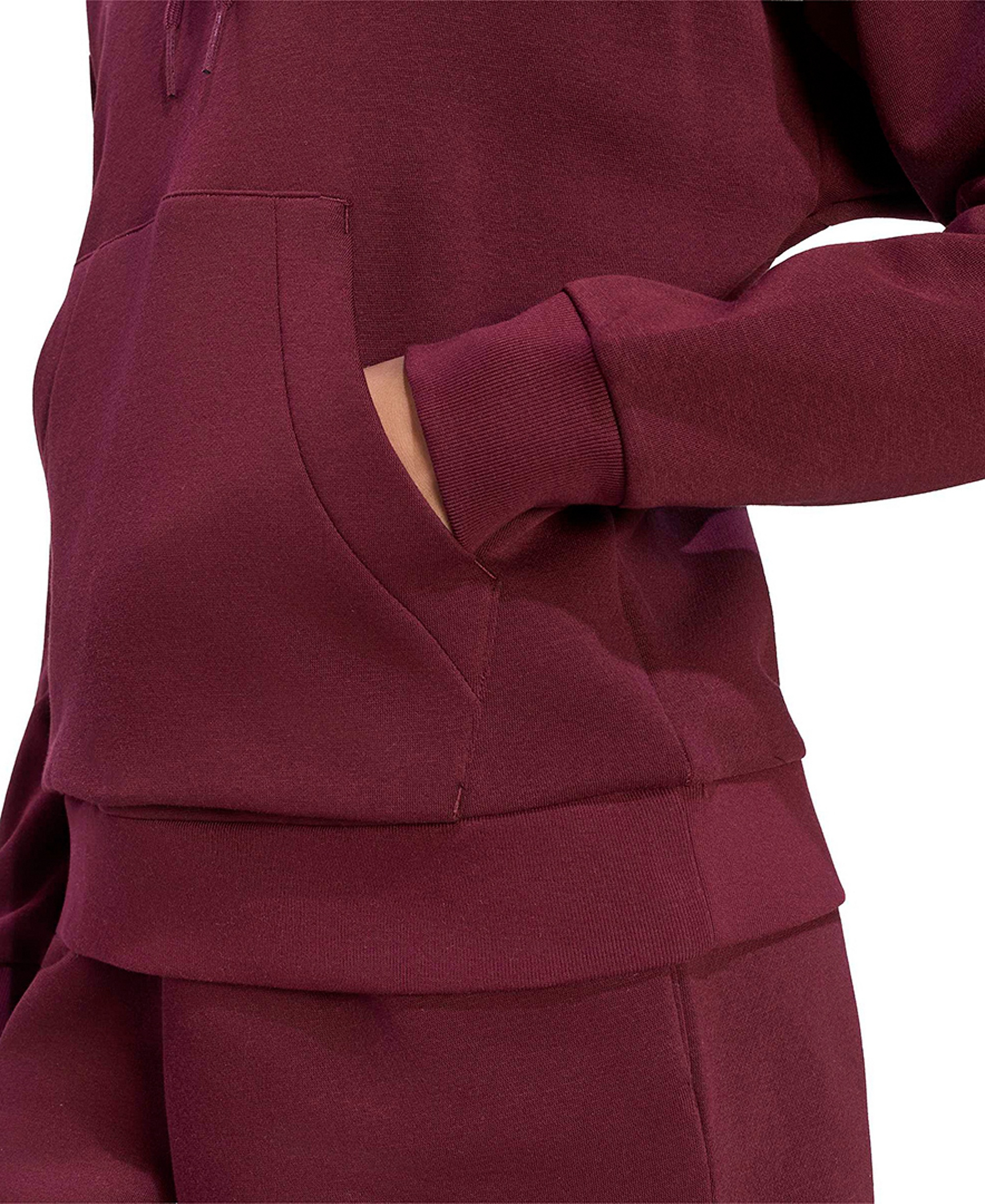 adidas Women's Essentials Long-Sleeve Logo Hoodie - Frozen Purple/White