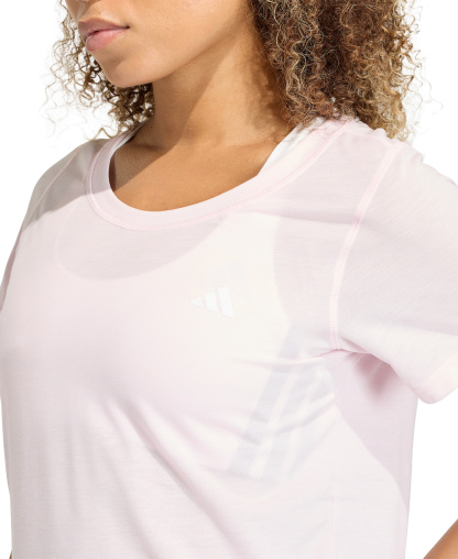 adidas Women's Workout Essentials Seamless Scoop Neck T-Shirt - Clear Pink
