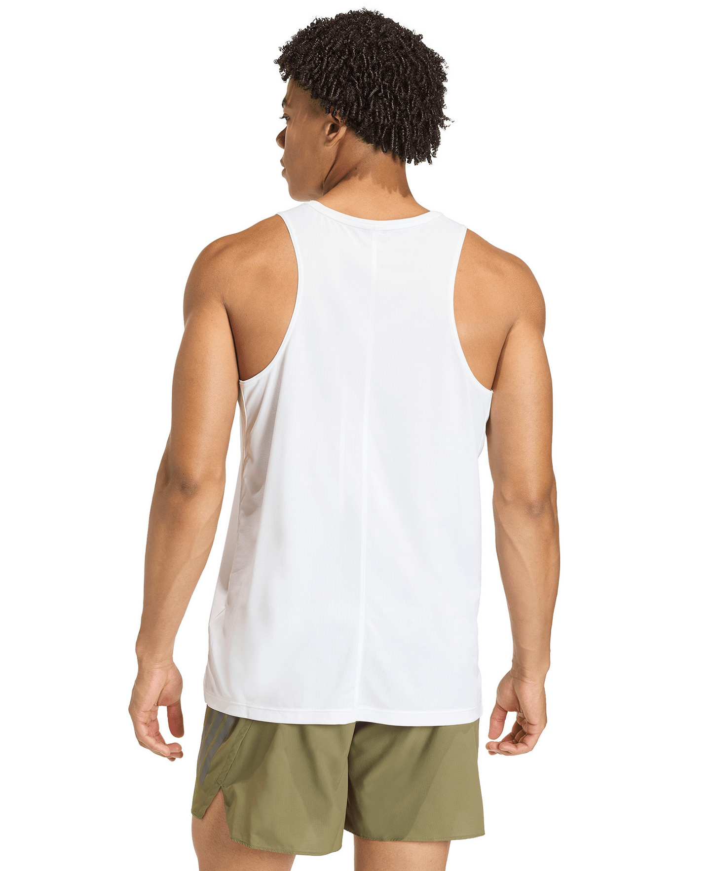 adidas Men's Running Climacool Iconic Tank Top - White
