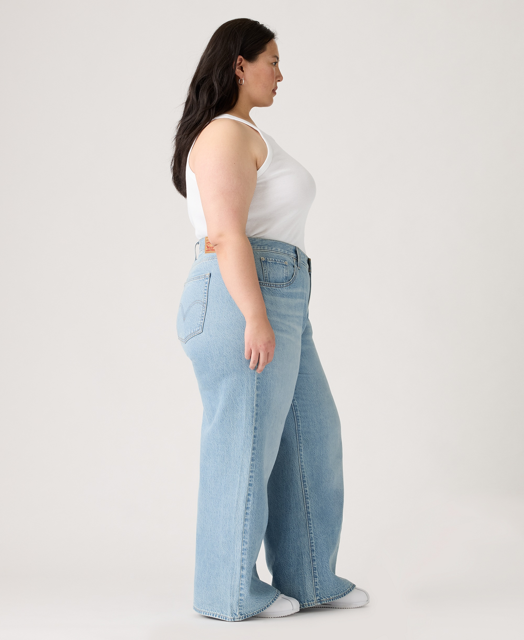 Levi's Women's Cinch-Waist Lightweight Baggy Jeans - Invested Indigo