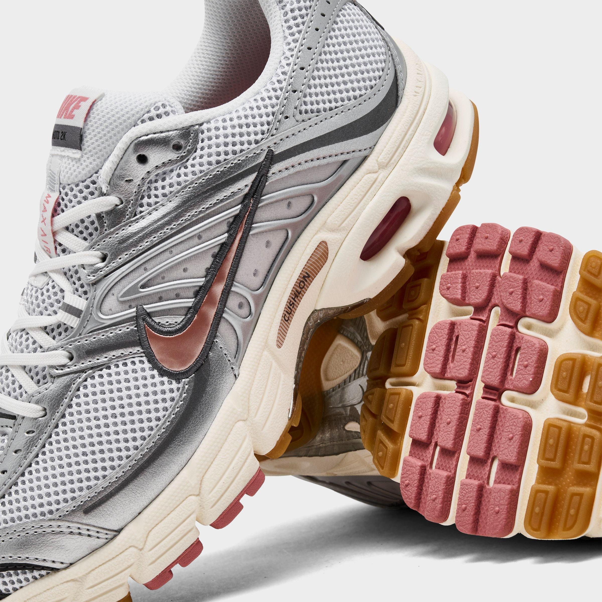 Women's Nithtke Air Max Moto 2K Casual Shoes - Part 4 - White/Metallic Silver/Metallic Dark Grey/Metallic Red Bronze - Detail shot