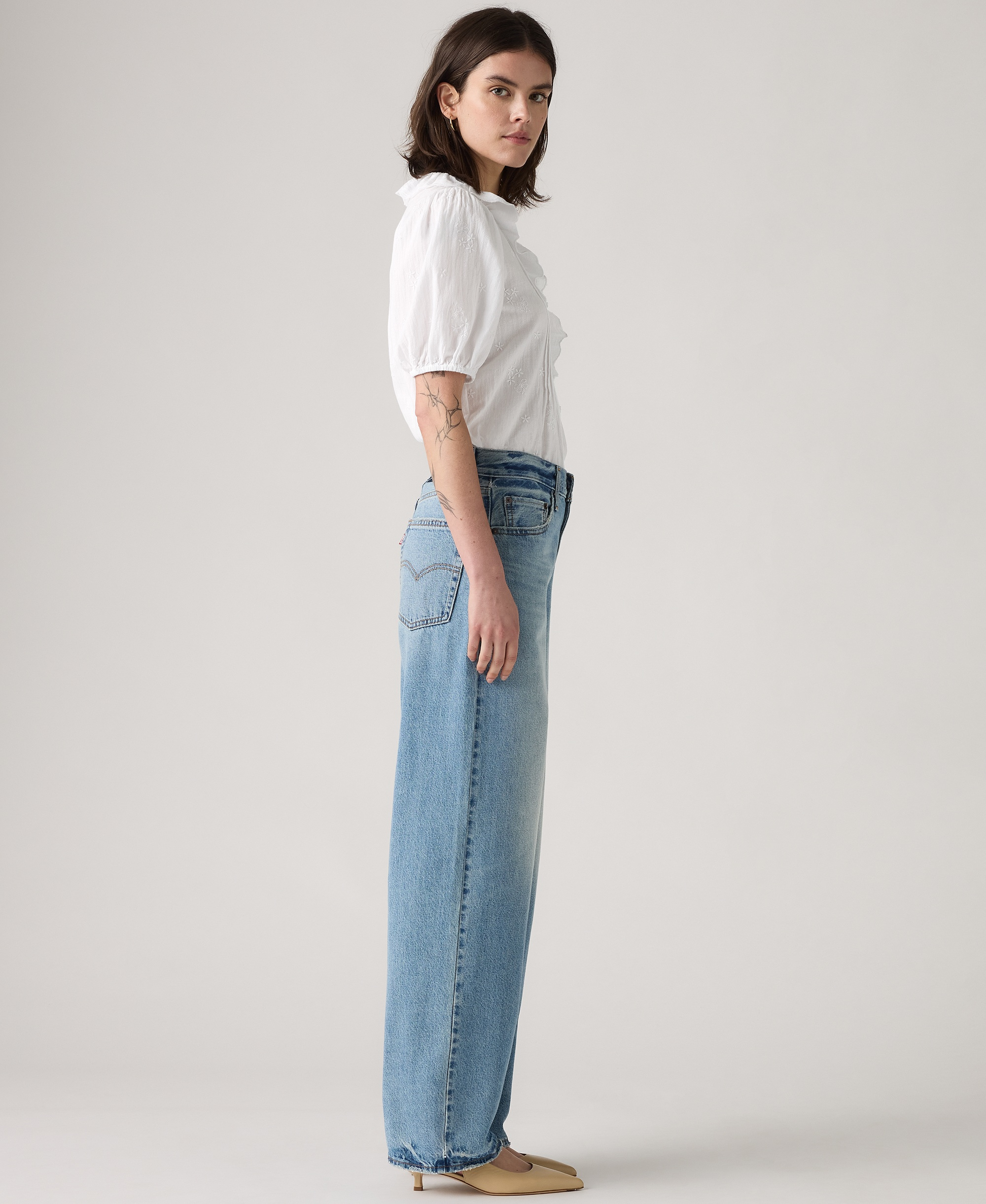 Levi's Premium Women's Mid-Rise Baggy Dad Jeans - Easy Days