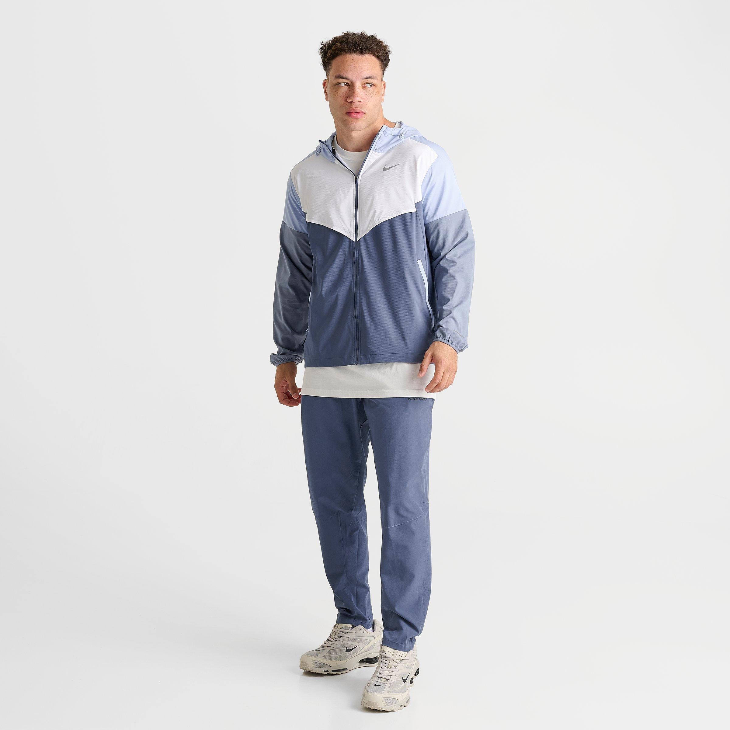 Men's Nithtke Impossibly Light Windrunner Running Jacket - White/Diffused Blue