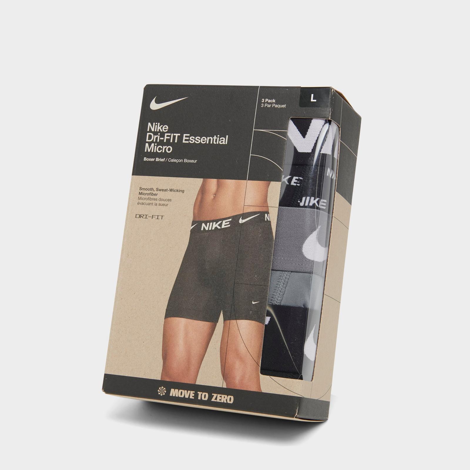Men's Nike Dri-FIT Essential Micro Boxer Briefs (3-Pack) - Multicolor (KE1157-015)