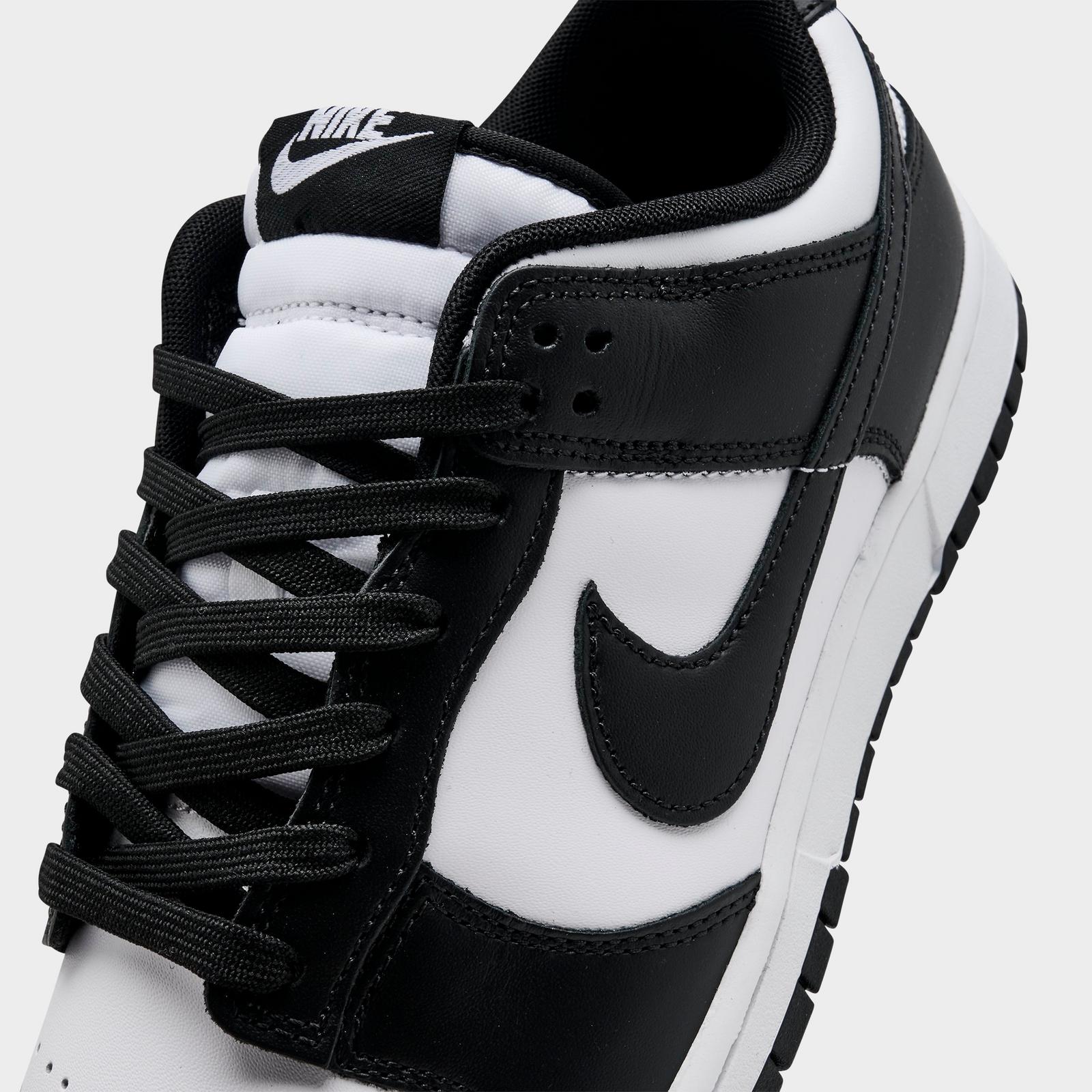 Men's Nike Dunk Low Retro Casual Shoes - Black/White/Black