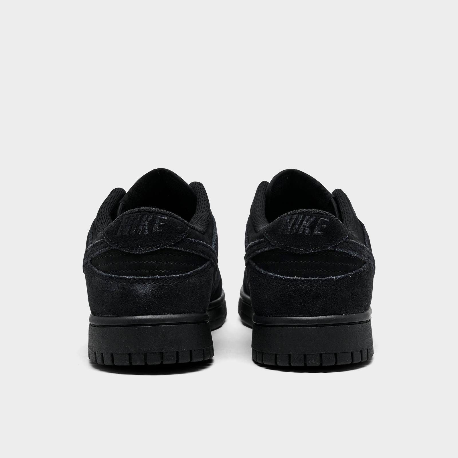 Men's Nike Dunk Low Retro SE Casual Shoes - Black/Black/Black