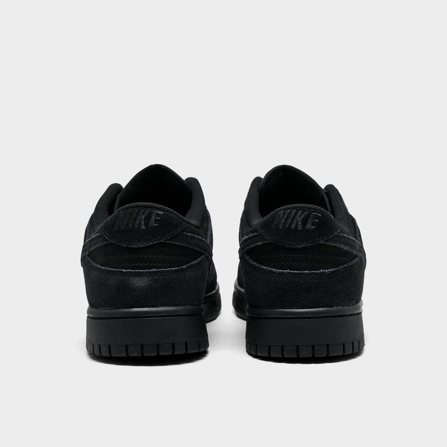 Men's Nike Dunk Low Retro SE Casual Shoes - Black/Black/Black
