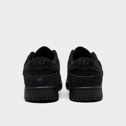 Men's Nike Dunk Low Retro SE Casual Shoes - Black/Black/Black