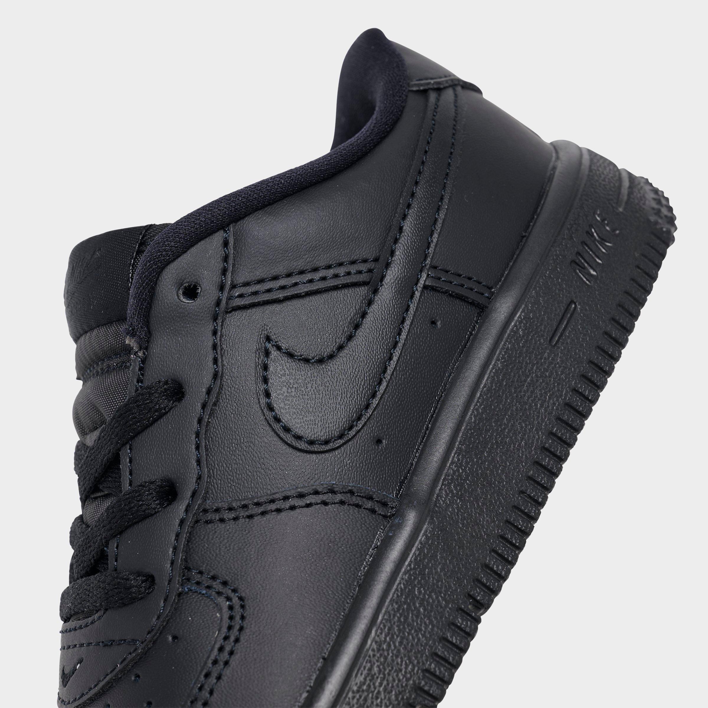 Infant and Kids' Toddler Nithtke Force 1 Low Casual Shoes - Part 1 - Black/Black/Black - Detail shot