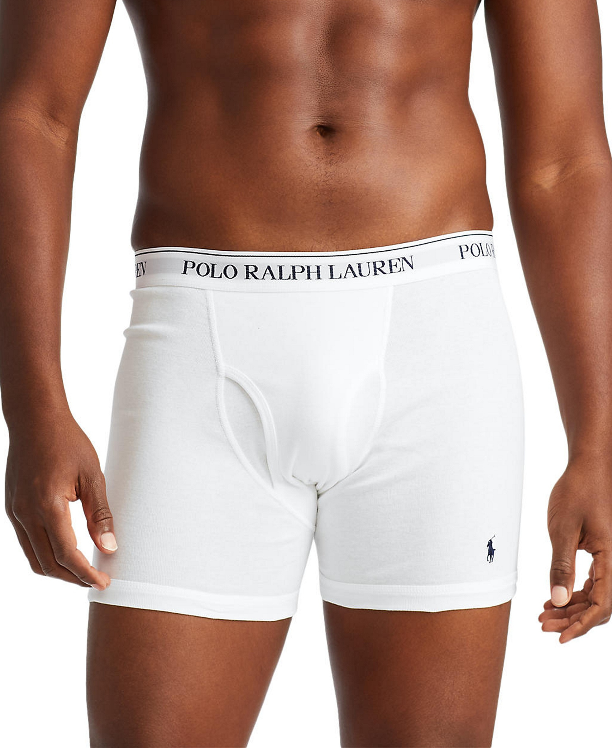 Polo Ralph Lauren Men's 3-Pack Classic Cotton Boxer Briefs - White