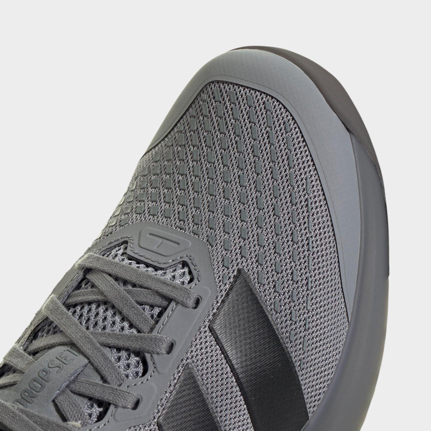 Men's adidas Dropset 4 Training Shoes - Grey/Carbon/Grey - Detail shot
