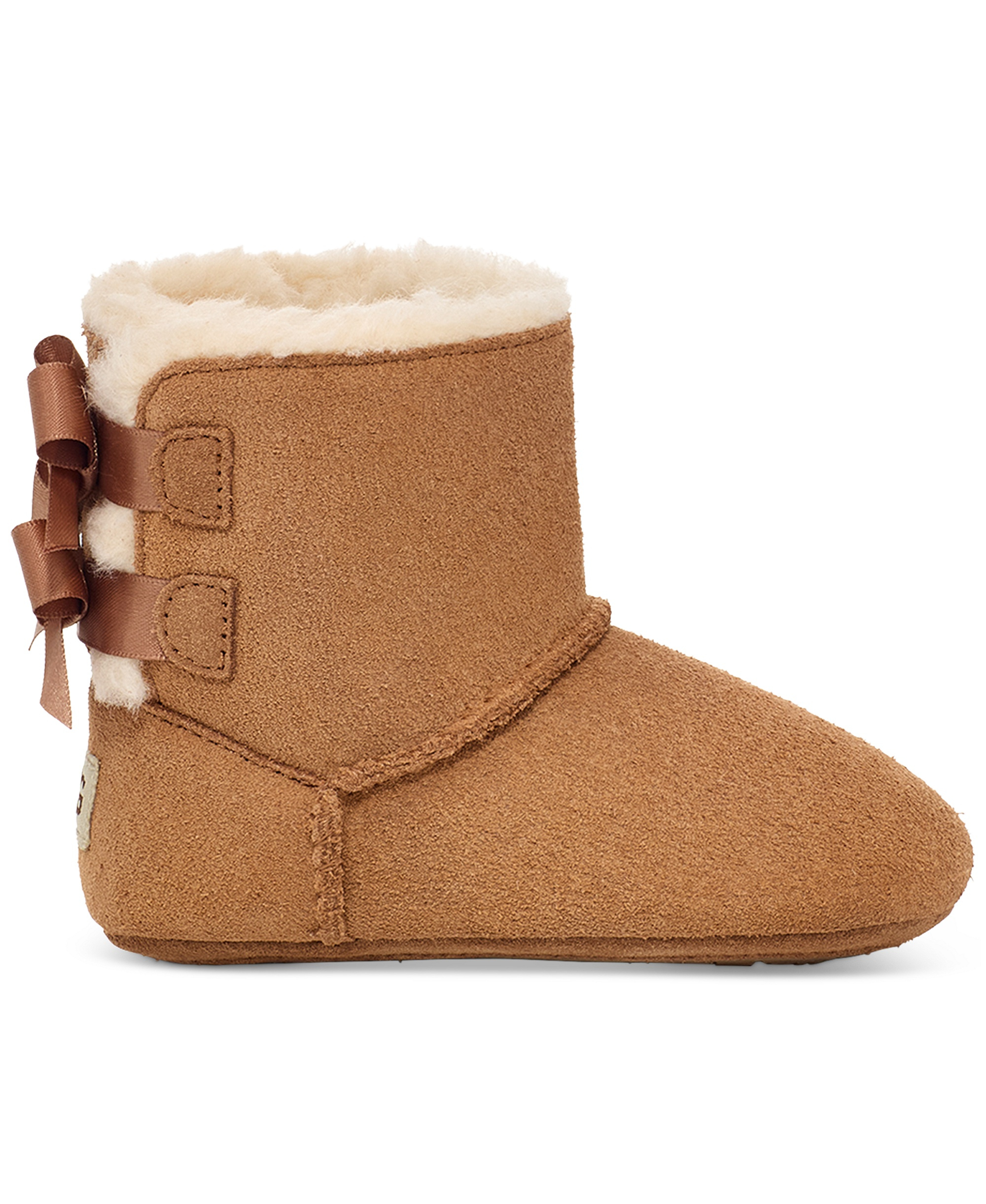 UGG® Baby Bailey Bow Booties - Chestnut