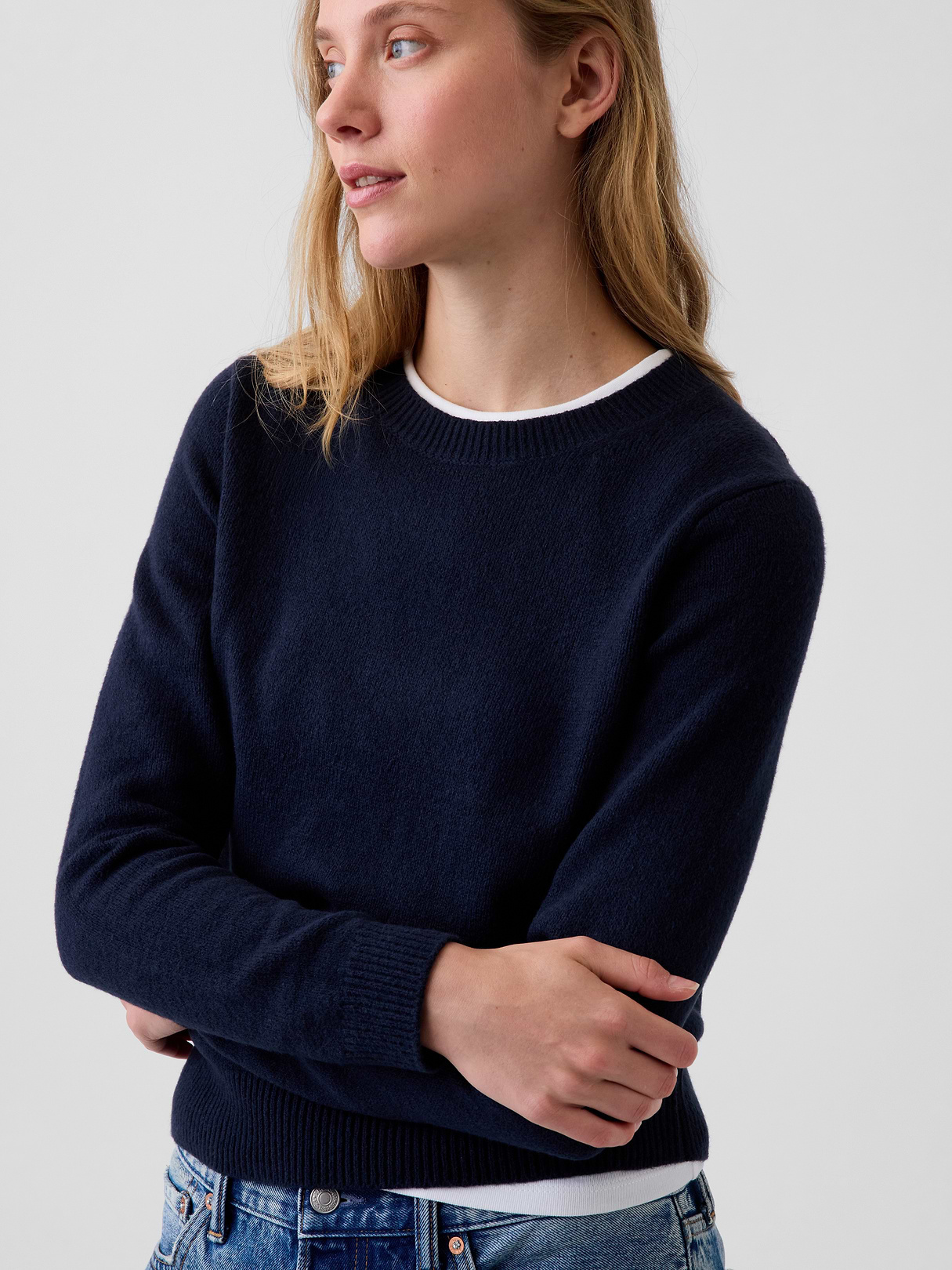 CashSoft Crew Sweater - New classic navy blue