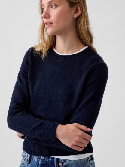 CashSoft Crew Sweater - New classic navy blue