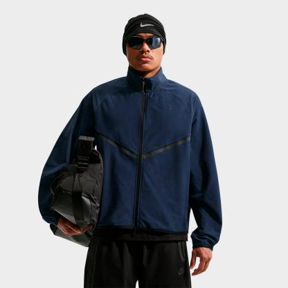 Men's Nithtke Sportswear Tech Dri-FIT Shori Knit Full-Zip Track Jacket - Obsidian/Black