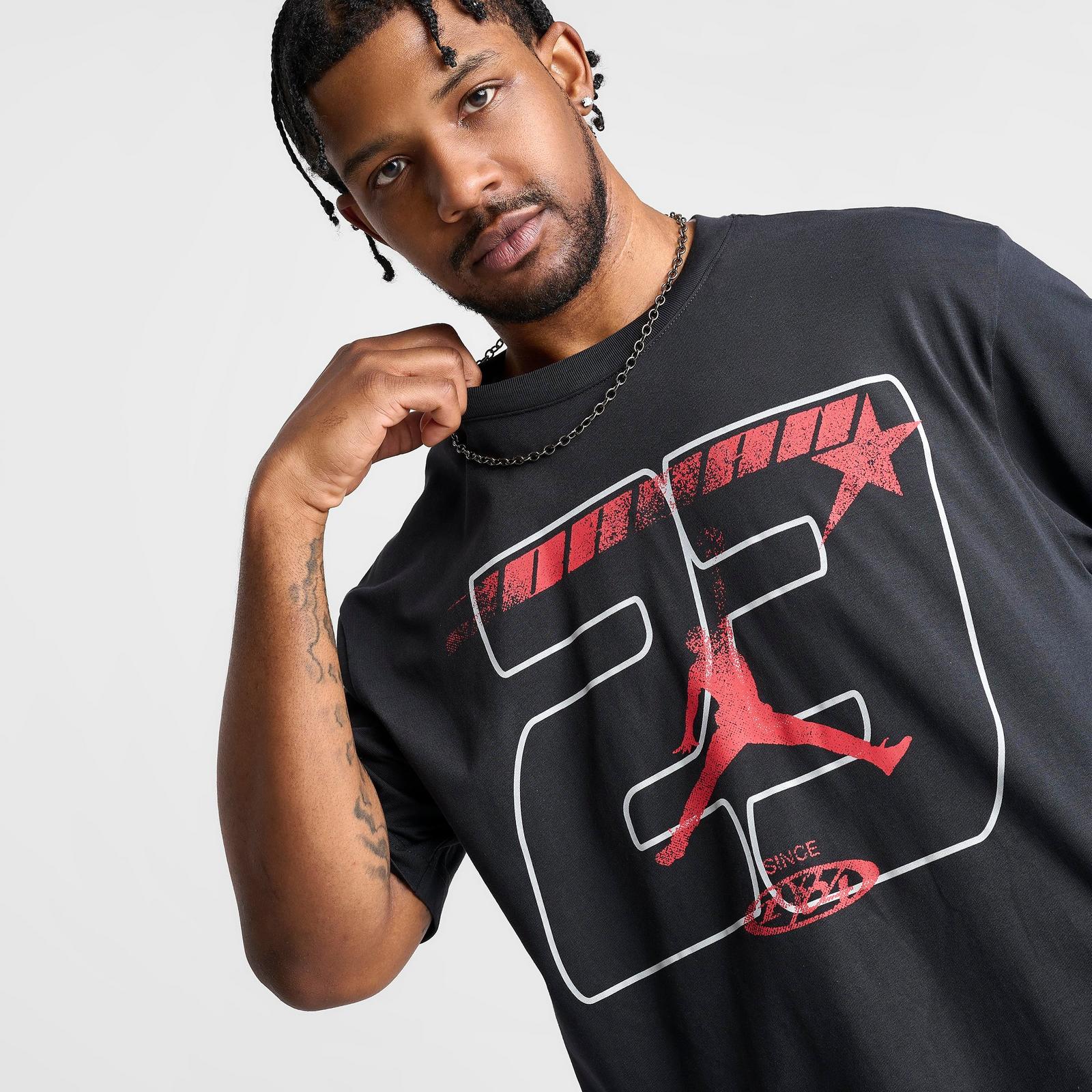 Men's Jordan 23 Star Graphic T-Shirt - Off Noir - view 5