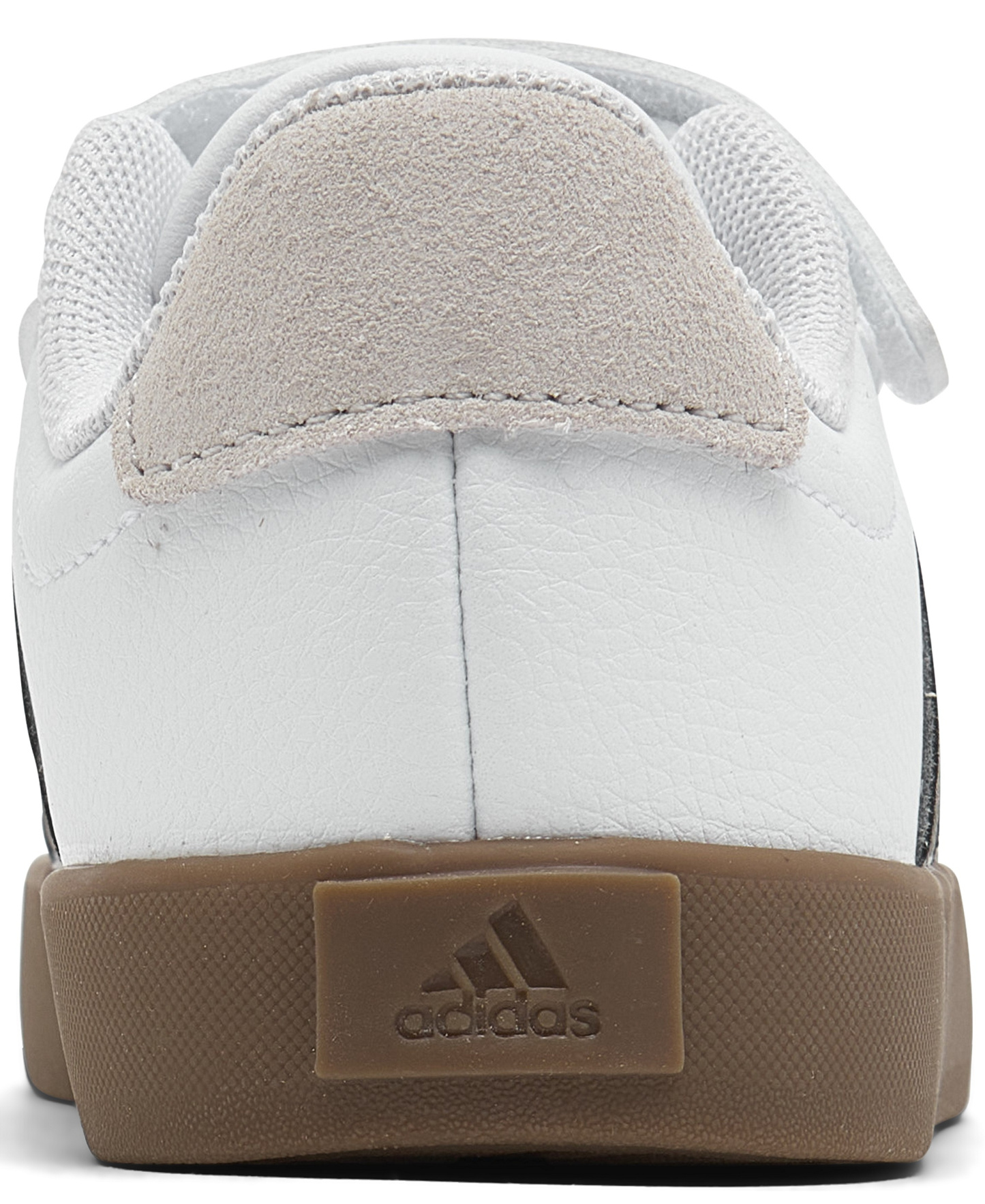 adidas Toddler Kids VL Court 3.0 Fastening Strap Casual Sneakers from Finish Line - White, Black