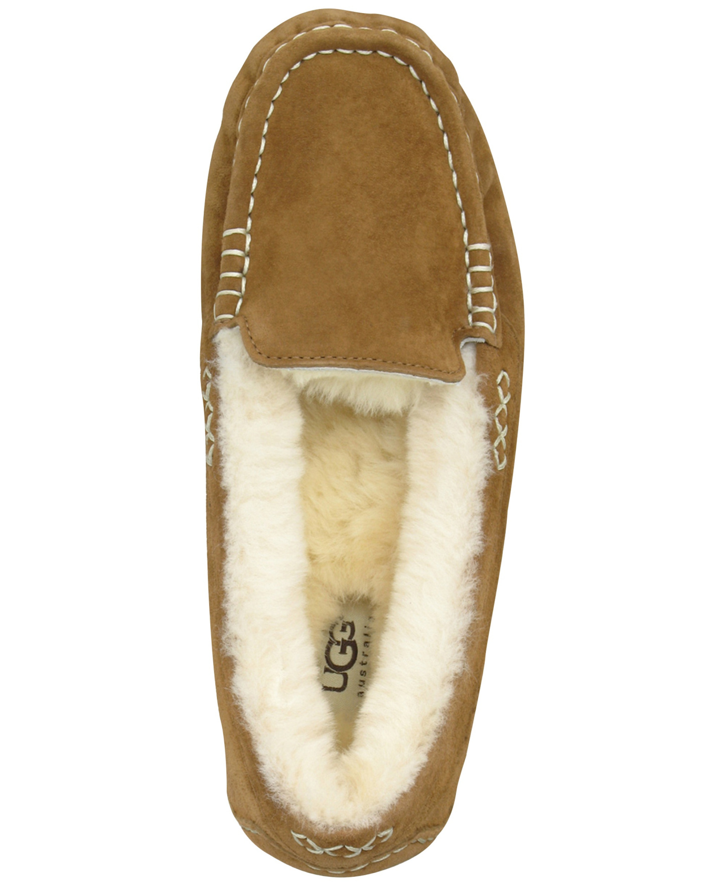 UGG® Women's Ansley Slip On Moccasin Slippers - Chestnut