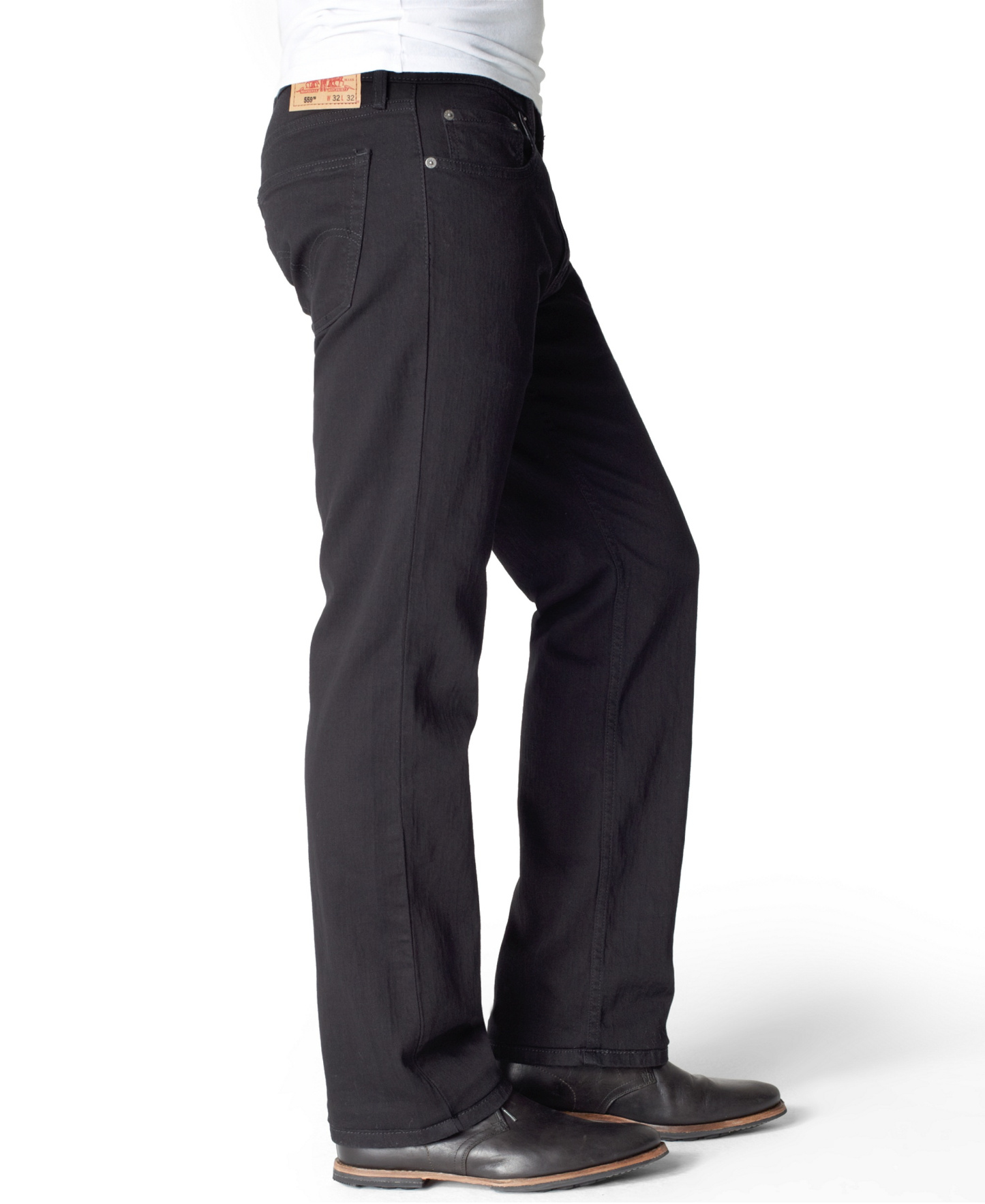 Levi's Men's 559 Relaxed Straight-Fit Stretch Jeans - Black