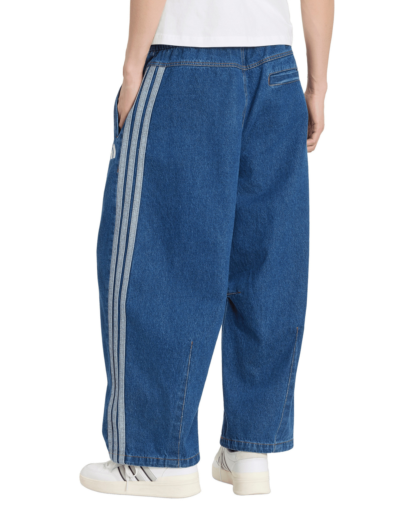 adidas Men's Stadium Oversized Denim Pants - Dual Indigo