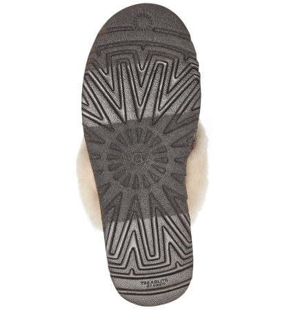 UGG® Women's Cozy Faux-Shearling Round Toe Slippers - Charcoal