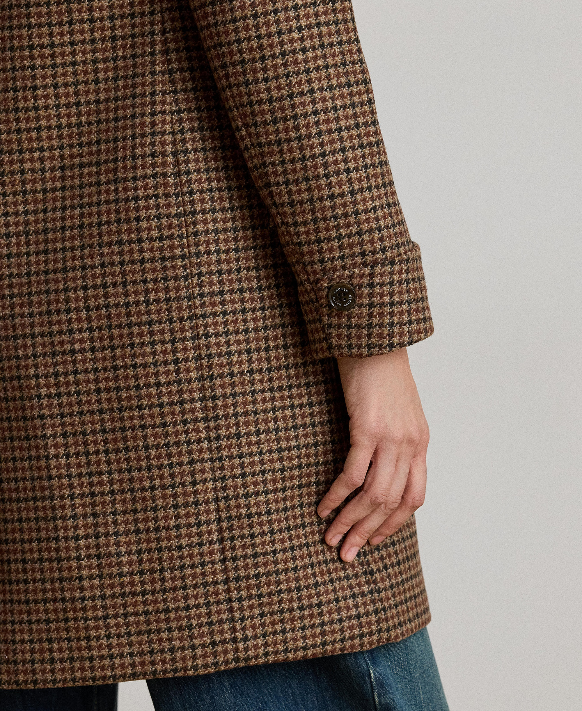 Lauren Ralph Lauren Women's Single-Breasted Walker Coat, Created for Macy's - Legacy Check
