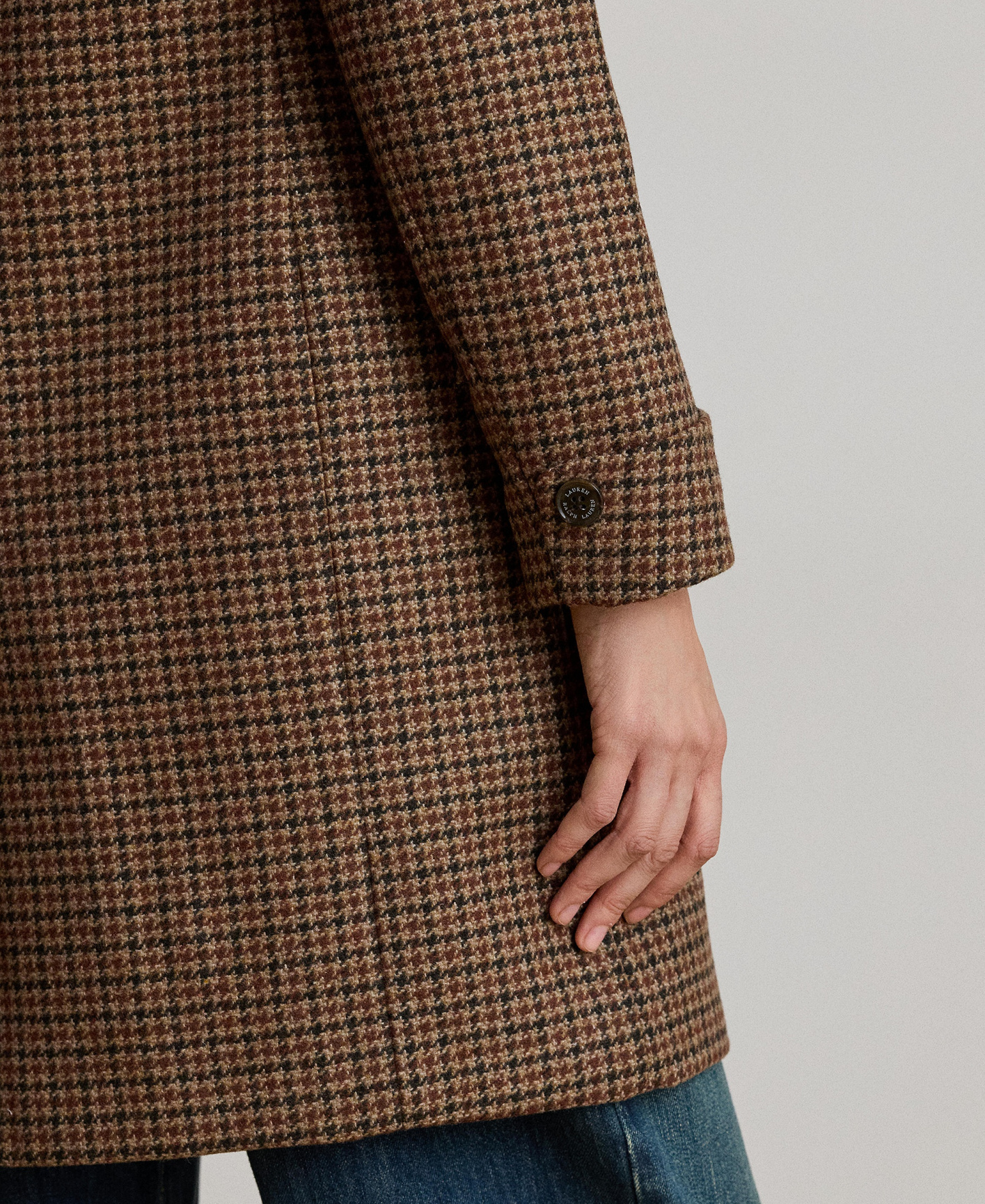 Lauren Ralph Lauren Women's Single-Breasted Walker Coat, Created for Macy's - Legacy Check
